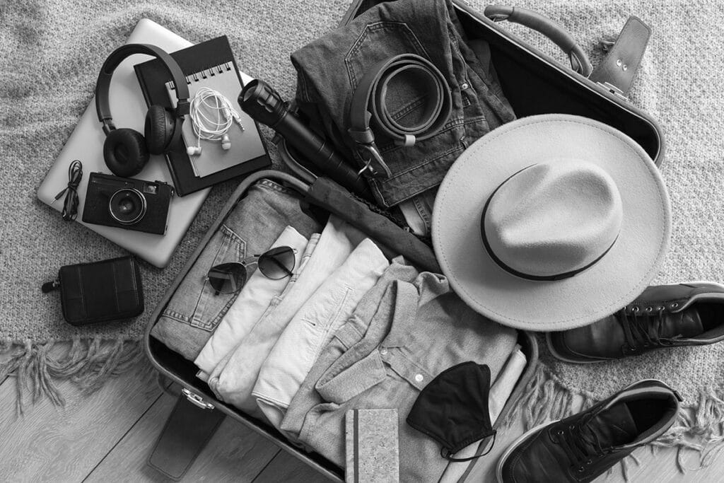 Packing the suitcase properly